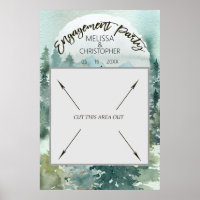 Forest Wonder Rustic Engagement Party Photo Booth