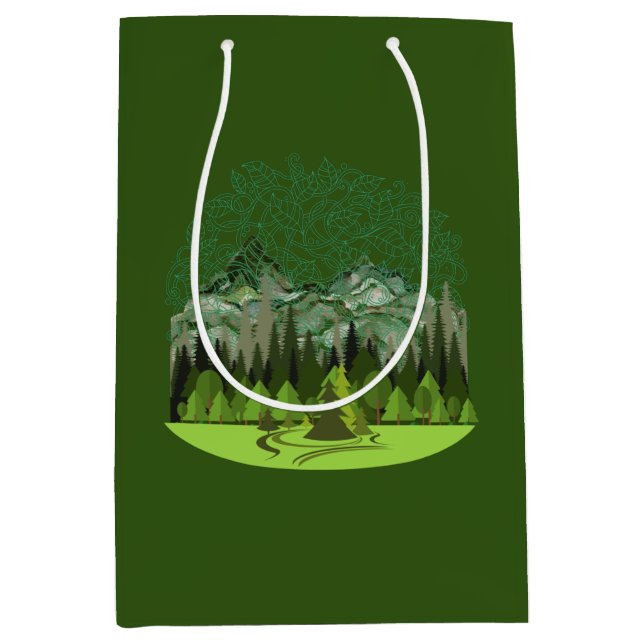 Forest, Wood, Nature Medium Gift Bag (Front)