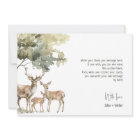 Forest Woodland Animals Baby Shower Flat