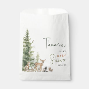 Forest Woodland Animals Baby Shower Thank You Favour Bags