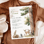 Forest Woodland Animals Couples Baby Shower Invitation<br><div class="desc">Introducing our forest woodland animals couples baby shower invitation, perfect for a cute and whimsical celebration! Featuring a watercolor forest story theme with adorable creatures like a fox, brown bear, bunny, and deer, it's great for a gender-neutral shower. This bohemian-inspired design sets a sweet and simple scene with its natural...</div>