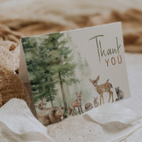 Forest Woodland Animals | Folded Birthday