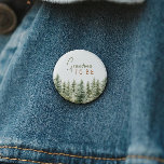 Forest Woodland Animals Grandma To Be 6 Cm Round Badge<br><div class="desc">Introducing our forest woodland animals grandma-to-be button – perfect for a cute and whimsical celebration! Featuring a modern watercolor forest theme with adorable creatures like a fox, brown bear, bunny, and deer, it's great for a gender-neutral shower. This bohemian design sets a sweet and simple scene with its natural landscape...</div>