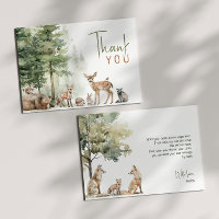 Forest Woodland Animals Horizontal Birthday Party 