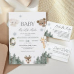 Forest Woodland Baby It's Cold Outside Baby Shower Invitation<br><div class="desc">Forest Woodland Baby It's Cold Outside Baby Shower Invitation</div>