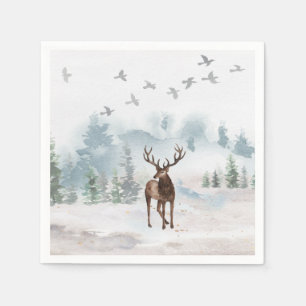 Forest Woodland Deer Napkin