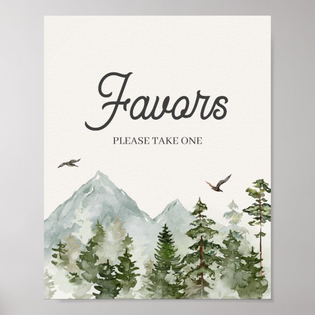 Forest woodland favours sign (Front)