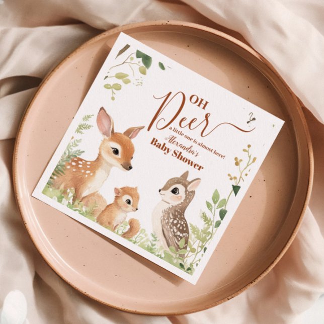 Forest Woodland Oh Deer  Napkin (Creator Uploaded)