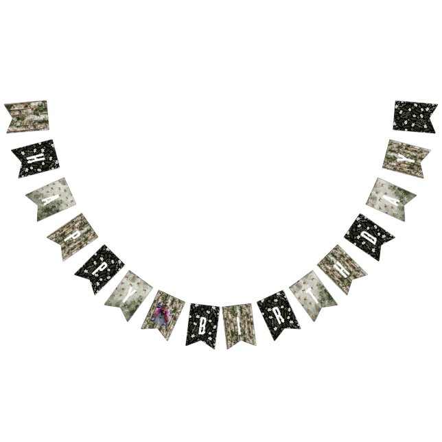 Forest Woodland Photo Birthday Bunting Bunting (All)
