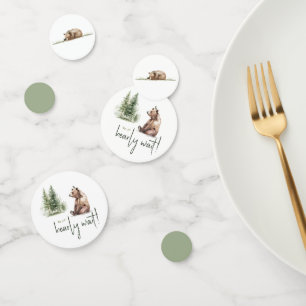 Forest Woodland We Can Bearly Wait Table Confetti