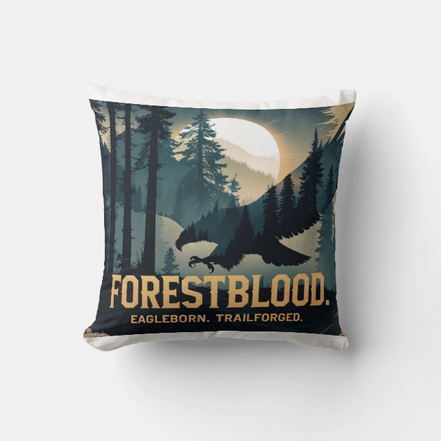 Forestblood – Wild Spirit Born of the Forest Cushion (Front)
