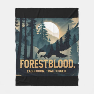 Forestblood – Wild Spirit Born of the Forest Fleece Blanket