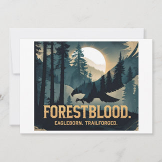 Forestblood – Wild Spirit Born of the Forest Invitation
