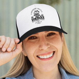 Forested Landscape of Glacier National Park Trucker Hat