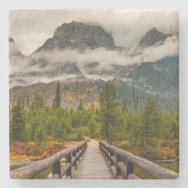 Forested Trail Stone Coaster (Front)