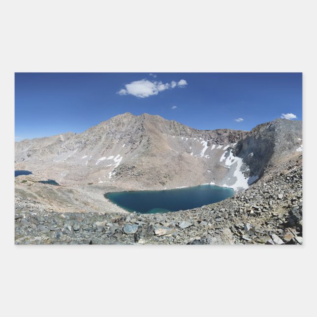 Forester Pass and Centre Basin - Sierra Rectangular Sticker (Front)