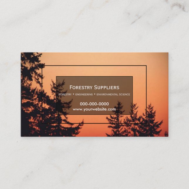 Forestry Business Card (Front)
