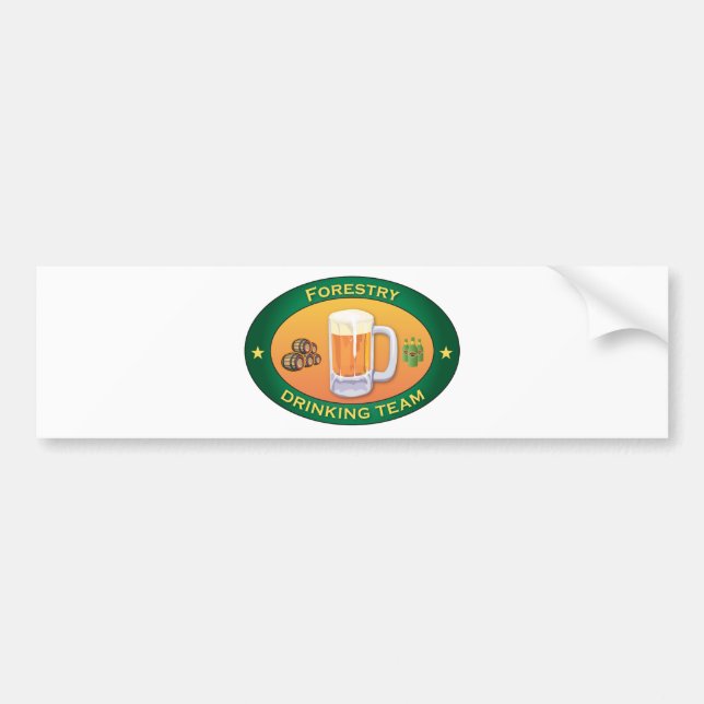 Forestry Drinking Team Bumper Sticker (Front)