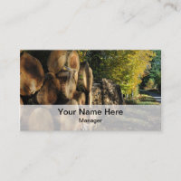Forestry industries business card