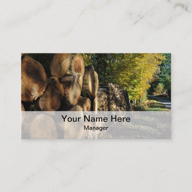 Forestry industries business card (Front)