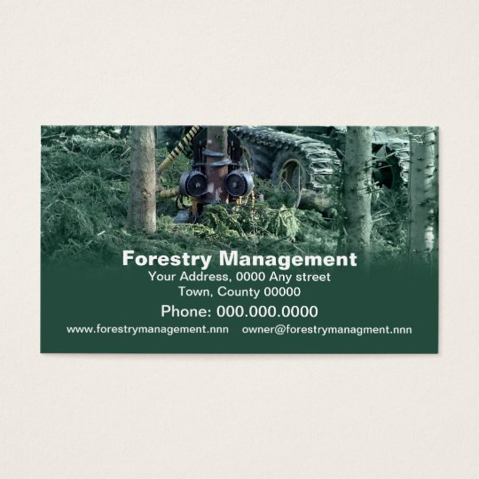 Forestry industries business card