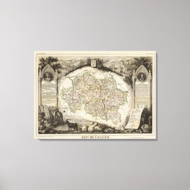 Forests and city boundaries canvas print (Front)
