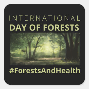 Forests And Health International Day of Forests Po Square Sticker
