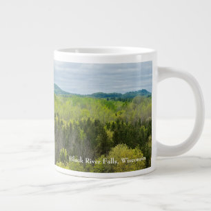 Forests and Hills in Black River Falls Wisconsin Large Coffee Mug