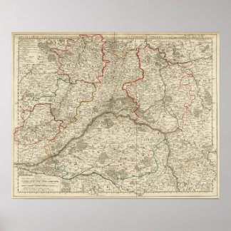 Forests and roads of France Poster