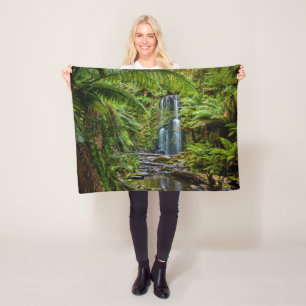 Forests   Beauchamp Falls Australia Fleece Blanket