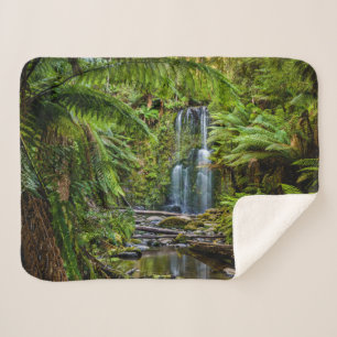 Forests   Beauchamp Falls Australia Sherpa Blanket