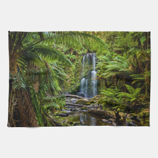 Forests | Beauchamp Falls Australia Tea Towel (Horizontal)