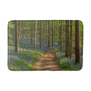 Forests Bluebell Forest in Belgium Bath Mat