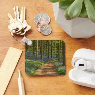 Forests   Bluebell Forest in Belgium Key Ring