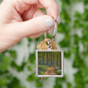 Forests   Bluebell Forest in Belgium Key Ring