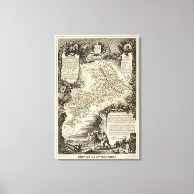 Forests, cities, towns canvas print (Front)
