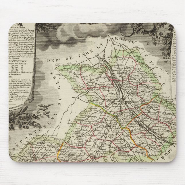 Forests, cities, towns mouse mat (Front)