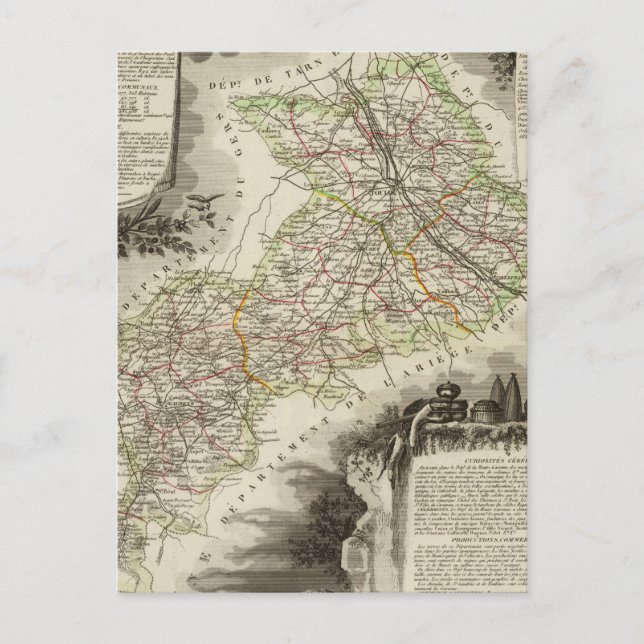 Forests, cities, towns postcard (Front)