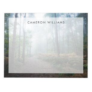 Forests Dark Foggy Woods Norfolk UK Notepad