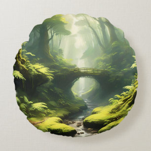 Forest's Embrace Round Cushion