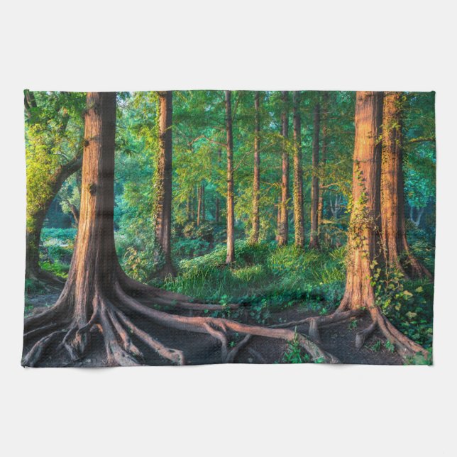 Forests | Greenery & Woodland Tea Towel (Horizontal)