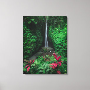 Forests Leke Leke Waterfalls in Bali Canvas Print