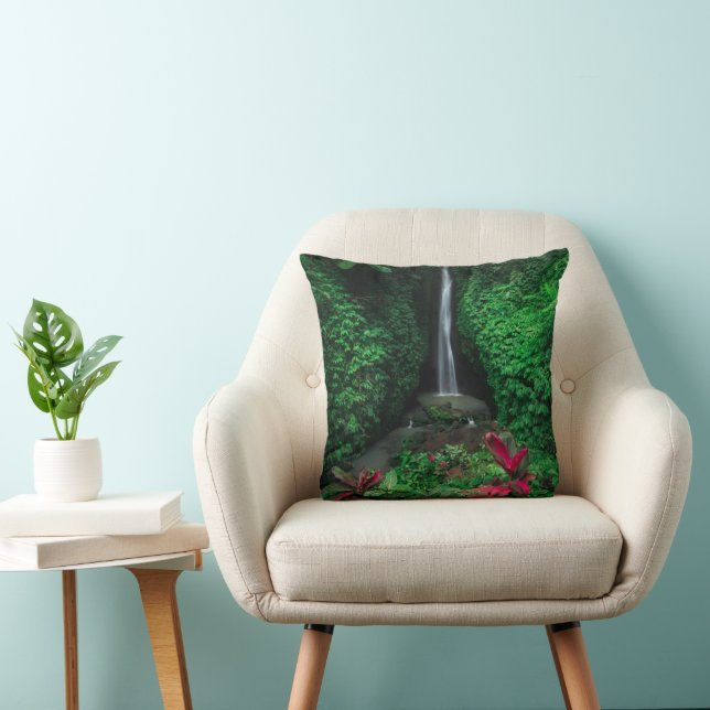 Forests | Leke Leke Waterfalls in Bali Cushion (Chair)