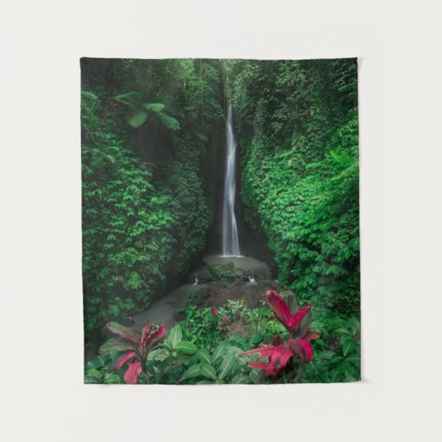 Forests | Leke Leke Waterfalls in Bali Tapestry (Front)