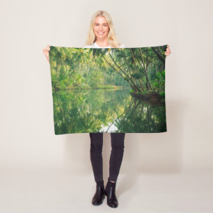 Forests Mangrove Forest Fleece Blanket