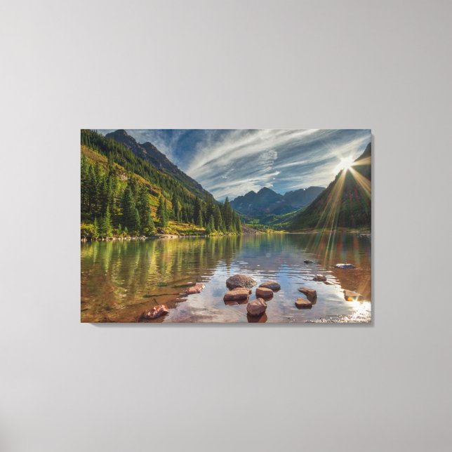 Forests | Maroon Bells Colorado Canvas Print (Front)