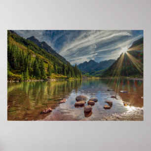 Forests Maroon Bells Colorado Poster