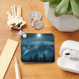 Forests   Moonlit Forest Key Ring