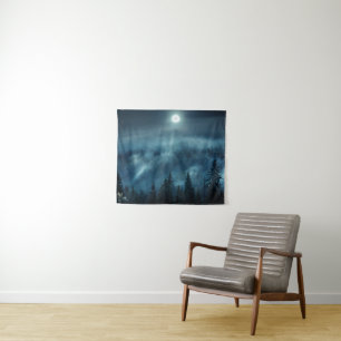 Forests Moonlit Forest Tapestry