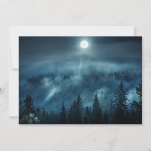 Forests Moonlit Forest Thank You Card
